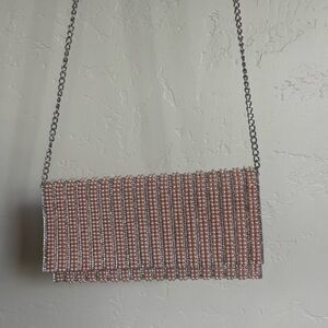 Pink Pearl Sparkly Cross Body/Clutch